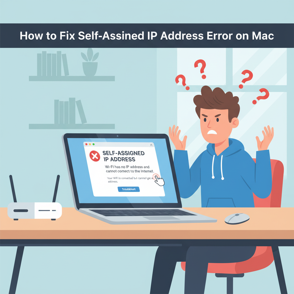 fix self assigned ip address error mac
