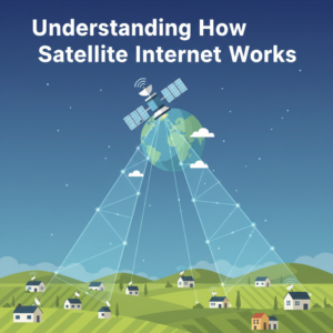 how does satellite internet work