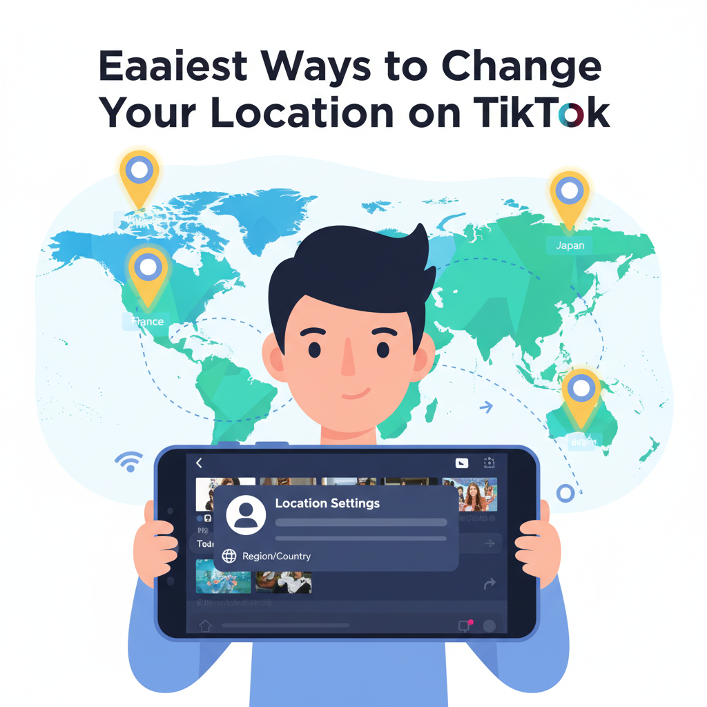 change location on TikTok