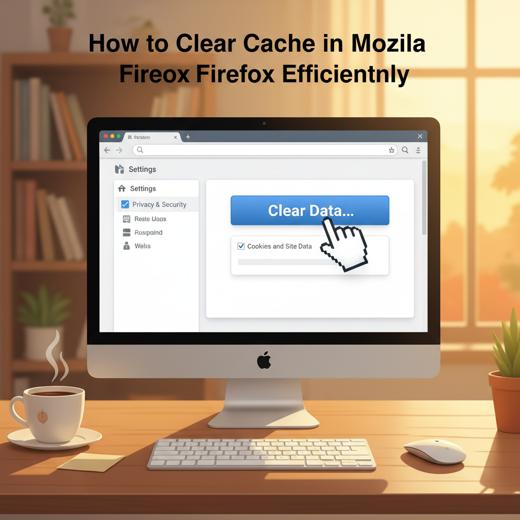 clear cache in Mozilla Firefox