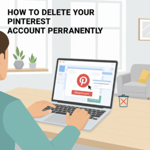 how to delete pinterest account