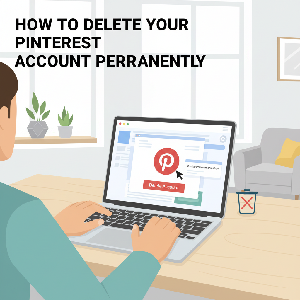 how to delete pinterest account