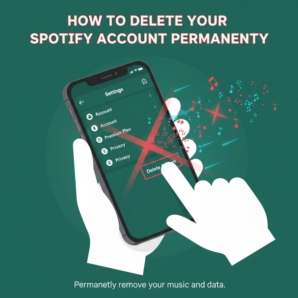 how to delete Spotify account