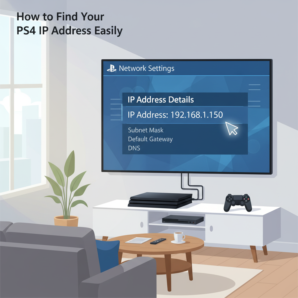 how to find ps4 ip address