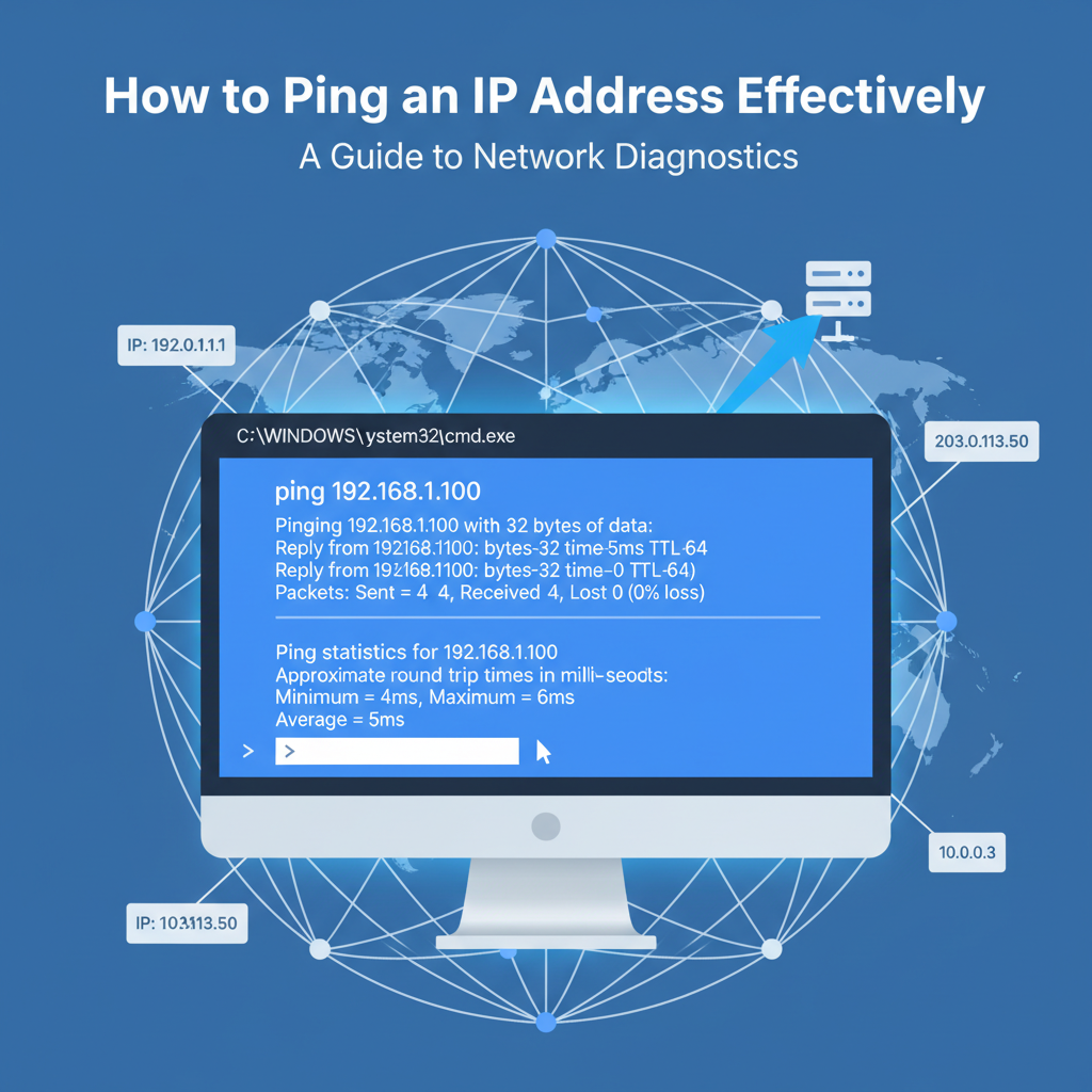 how to ping an IP address