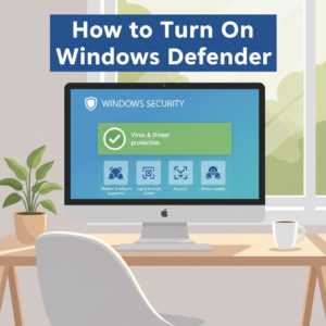 how to turn on windows defender