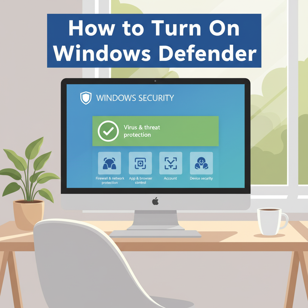 how to turn on windows defender