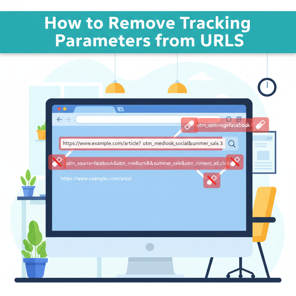 remove tracking parameters from URL